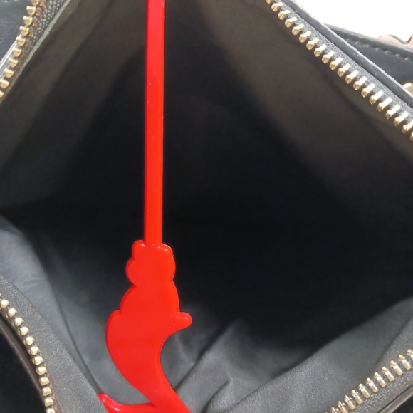 NINE WEST Black Faux Leather Satchel/Handbag - Picture 9 of 9